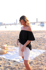 Love The Frill On Or Off Shoulder Top In Black