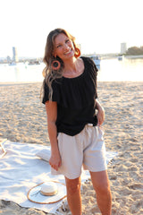 Love The Frill On Or Off Shoulder Top In Black