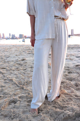 Lighthouse Lux Linen Pants in Natural