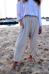 Dream Pant in LUX Cotton Sand