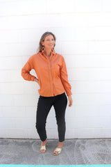 Lauren Linen Shirt in Rust