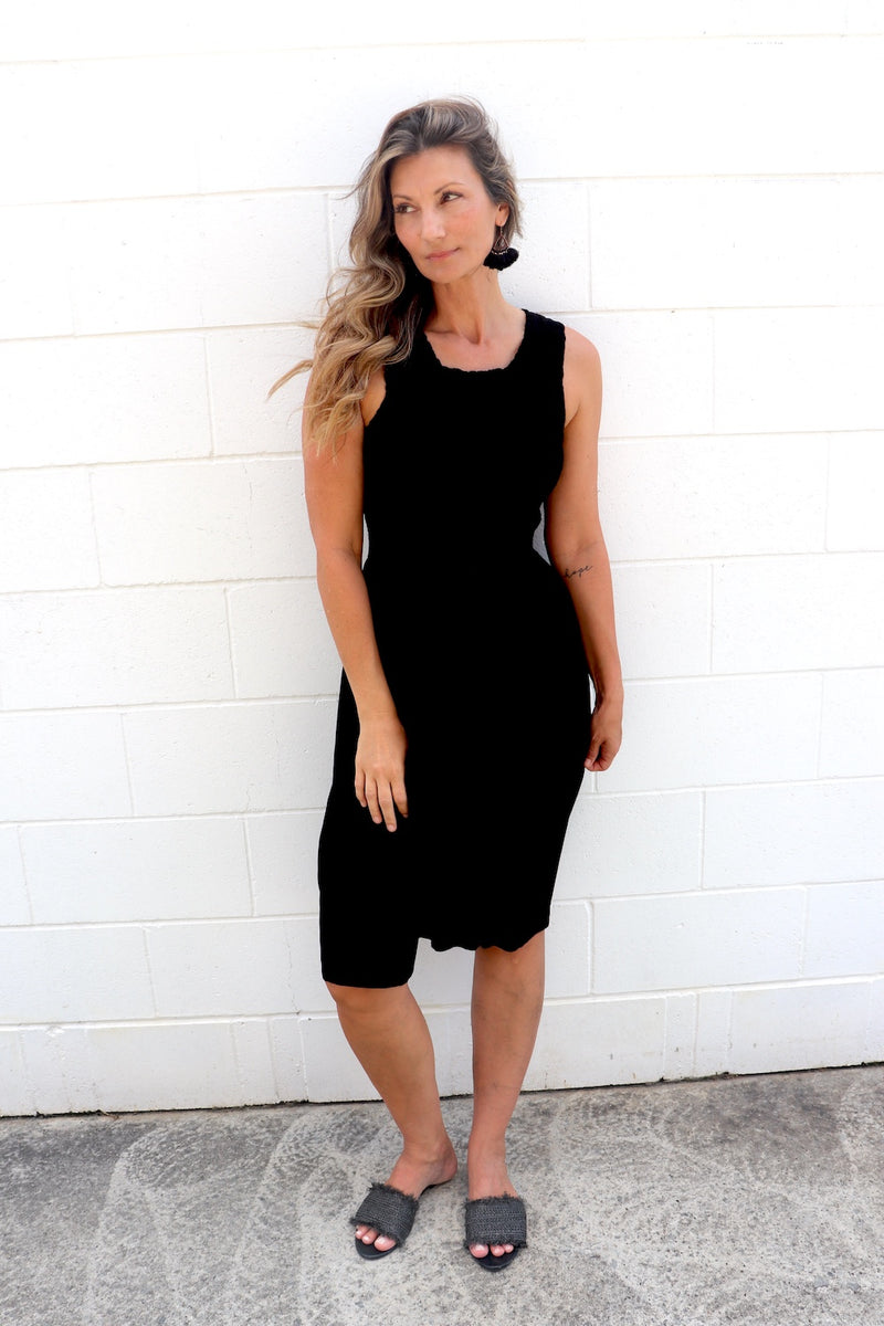 Sicily Summer Dress in Black