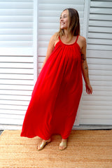 Mariah Maxi Dress In Red