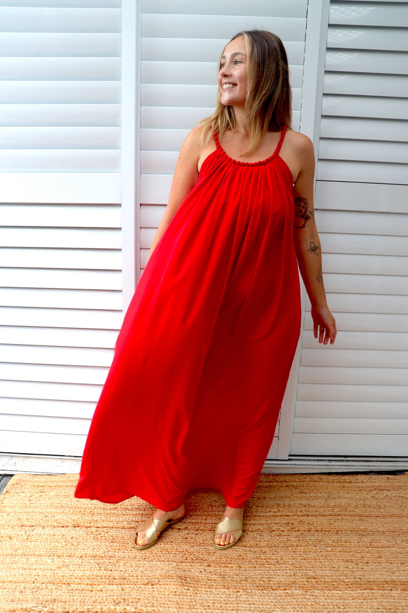 Mariah Maxi Dress In Red