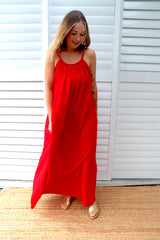 Mariah Maxi Dress In Red