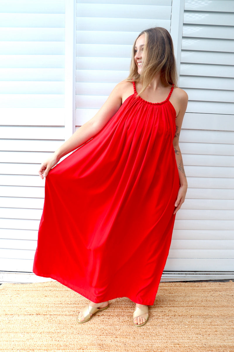 Mariah Maxi Dress In Red