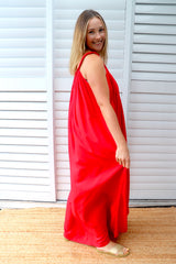 Mariah Maxi Dress In Red