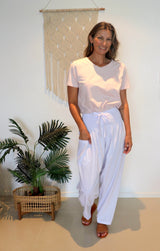 Dream Pant in LUX Cotton White