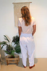 Dream Pant in LUX Cotton White