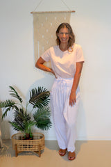 Dream Pant in LUX Cotton White