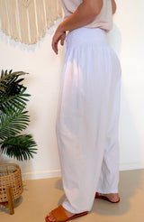 Dream Pant in LUX Cotton White