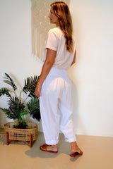 Dream Pant in LUX Cotton White