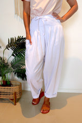 Dream Pant in LUX Cotton White