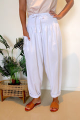 Dream Pant in LUX Cotton White