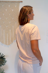 Basics - Short Sleeve Stretchy T in Soft Pink