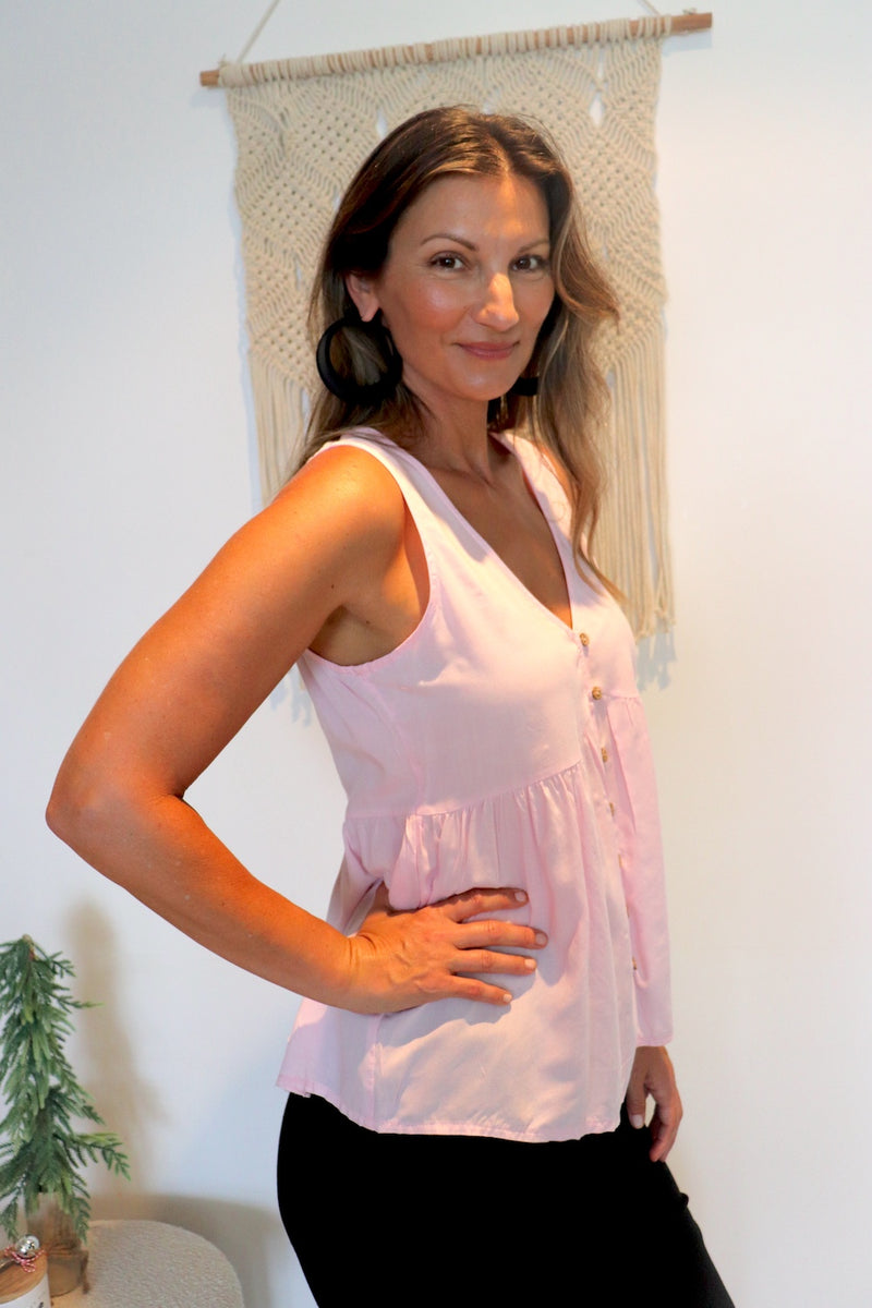 Airlie Beach Top in Pink