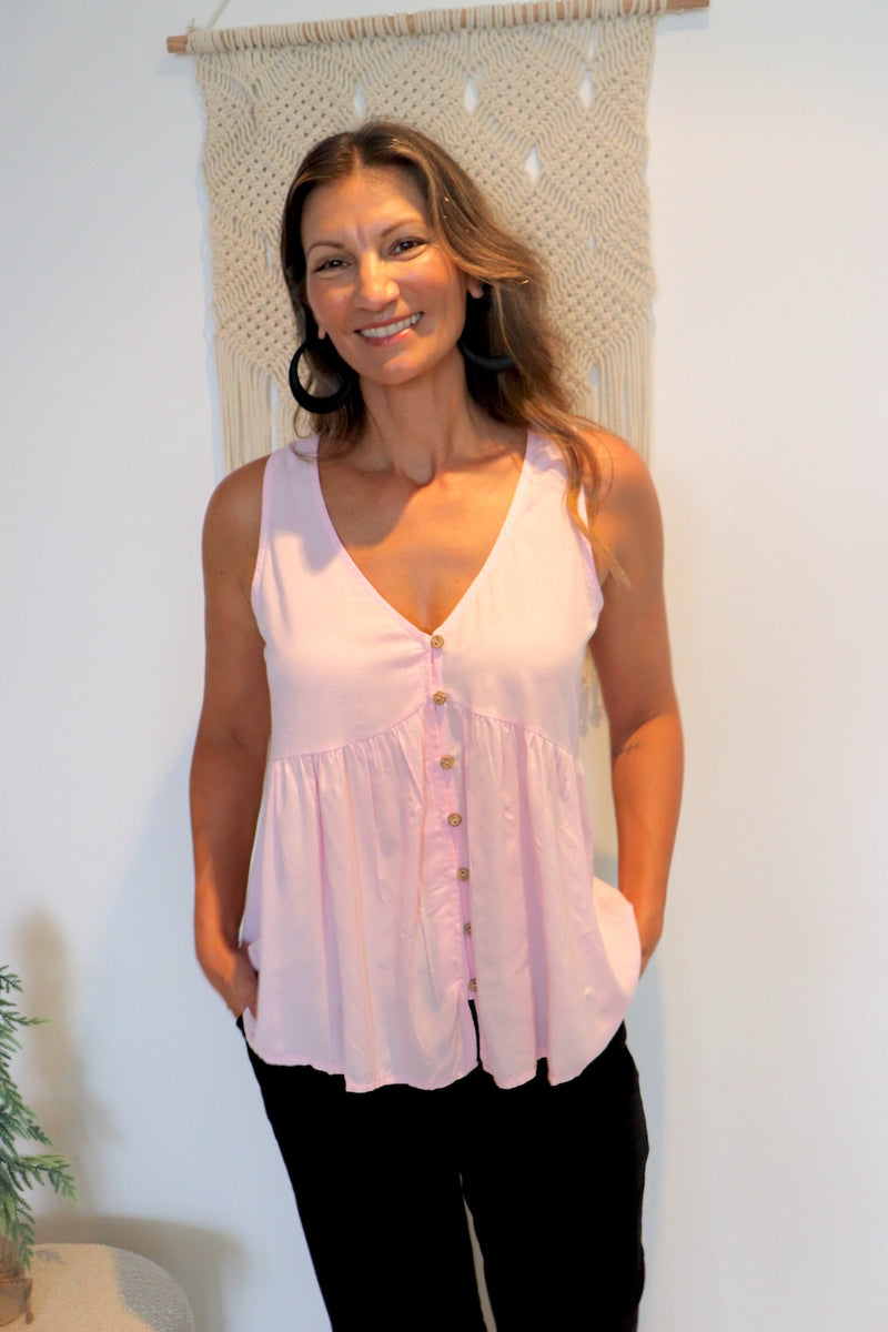 Airlie Beach Top in Pink