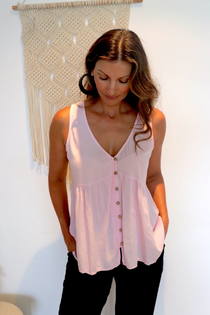 Airlie Beach Top in Pink