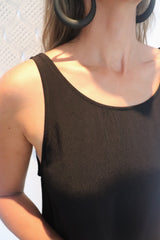 Seabreeze Singlet Top in Black