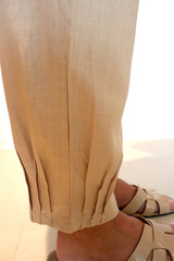 Resort Linen Blend Pant in Sand