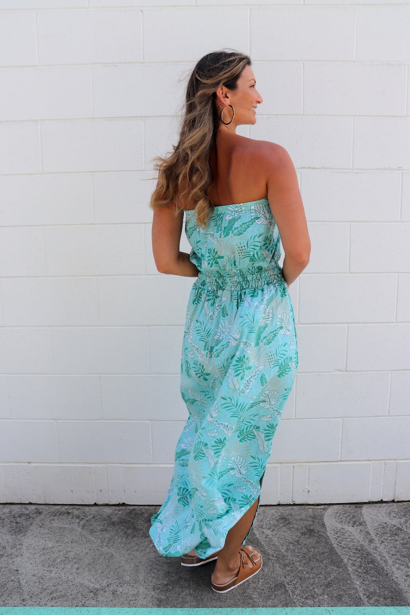 Daytripper Tube Maxi Dress In Mint Leaf