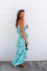 Daytripper Tube Maxi Dress In Mint Leaf