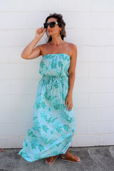 Daytripper Tube Maxi Dress In Mint Leaf