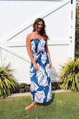 Daytripper Tube Maxi Dress In Samoa Blue