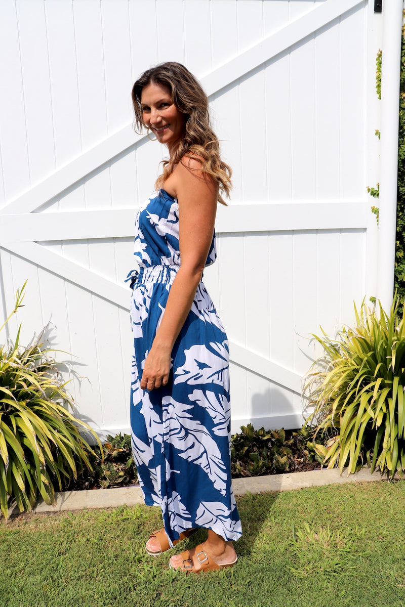 Daytripper Tube Maxi Dress In Samoa Blue