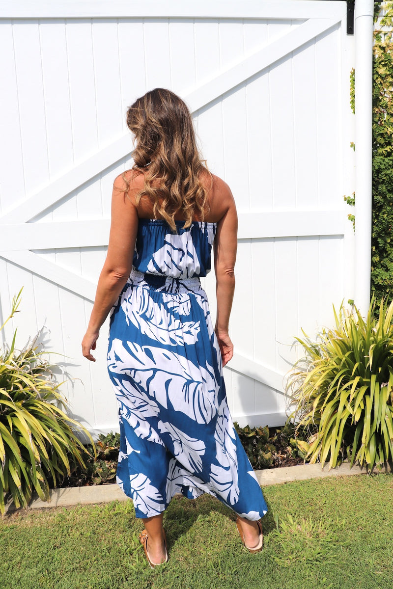 Daytripper Tube Maxi Dress In Samoa Blue