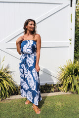 Daytripper Tube Maxi Dress In Samoa Blue