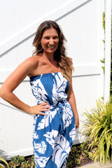 Daytripper Tube Maxi Dress In Samoa Blue