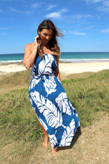 Daytripper Tube Maxi Dress In Samoa Blue