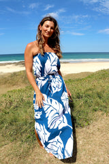 Daytripper Tube Maxi Dress In Samoa Blue