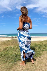 Daytripper Tube Maxi Dress In Samoa Blue