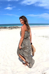 Daytripper Tube Maxi Dress In Leopard