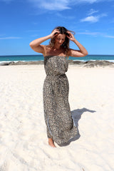 Daytripper Tube Maxi Dress In Leopard