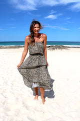 Daytripper Tube Maxi Dress In Leopard