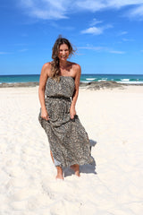 Daytripper Tube Maxi Dress In Leopard