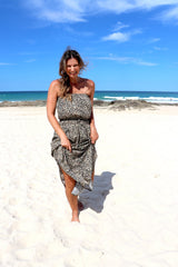 Daytripper Tube Maxi Dress In Leopard