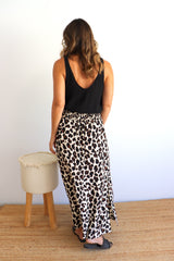 Merci Maxi Skirt In Black Jaguar