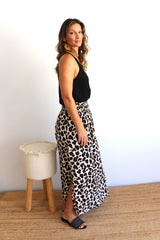 Merci Maxi Skirt In Black Jaguar