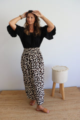 Merci Maxi Skirt In Black Jaguar