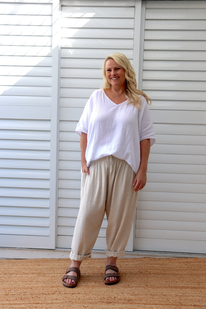 Dream Pant in LUX Cotton Linen Look