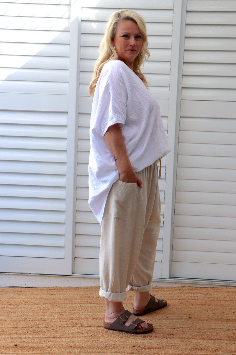 Dream Pant in LUX Cotton Linen Look