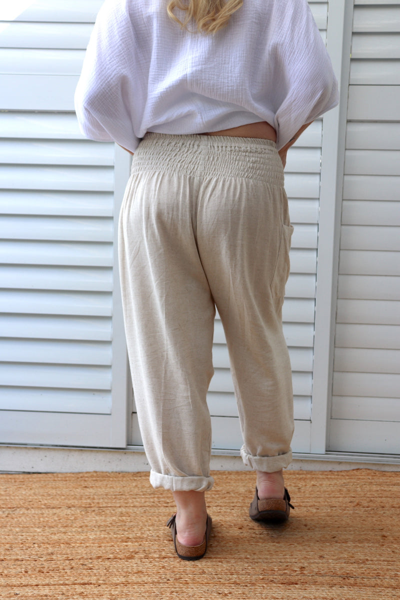 Dream Pant in LUX Cotton Linen Look