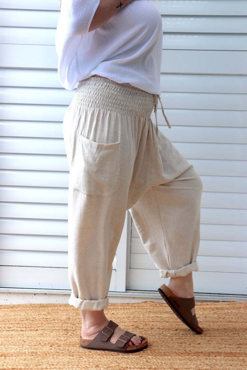 Dream Pant in LUX Cotton Linen Look