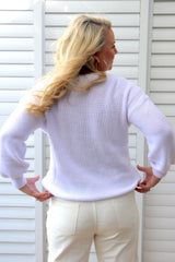 Zara Knit Sweater in White