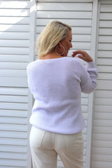 Zara Knit Sweater in White