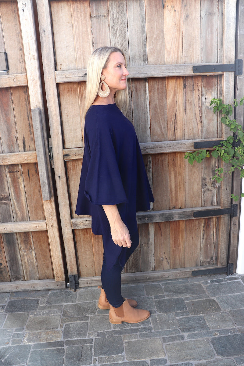 Lux Winter Poncho in Black or Navy